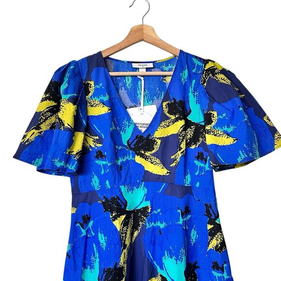 NWT Christopher John Rogers for Target 8  Floral Puff Sleeve babydoll Dress - Picture 6 of 12